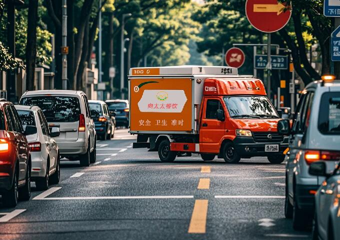 高峰期配送餐飲