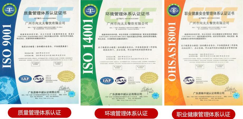 配餐公司管理體系認證